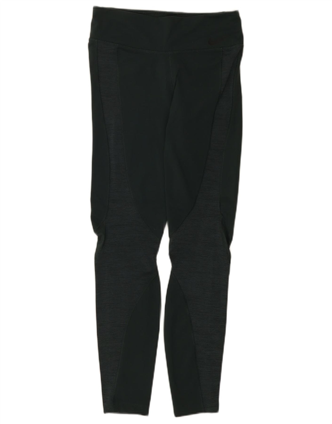 NIKE Dame Dri Fit Leggings UK 12 Medium Green Nylon