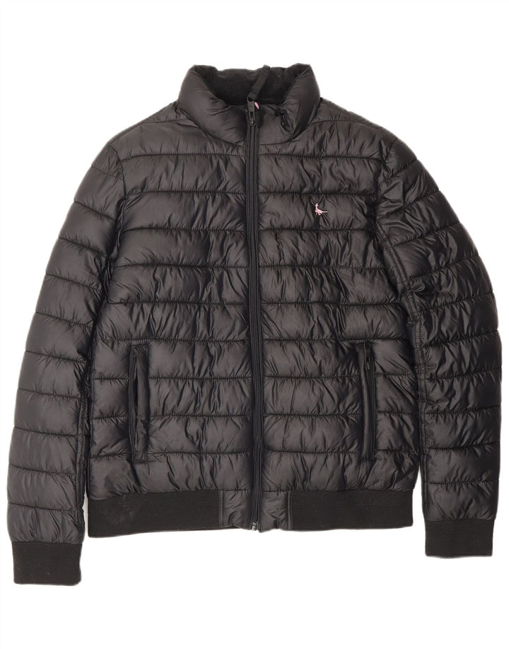 JACK WILLS Polstret jakke til kvinder UK 12 Medium Sort Polyester