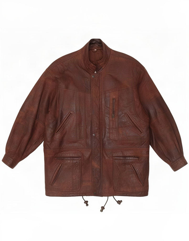 CLASSIC Herre læderjakke UK 42 XL Brun