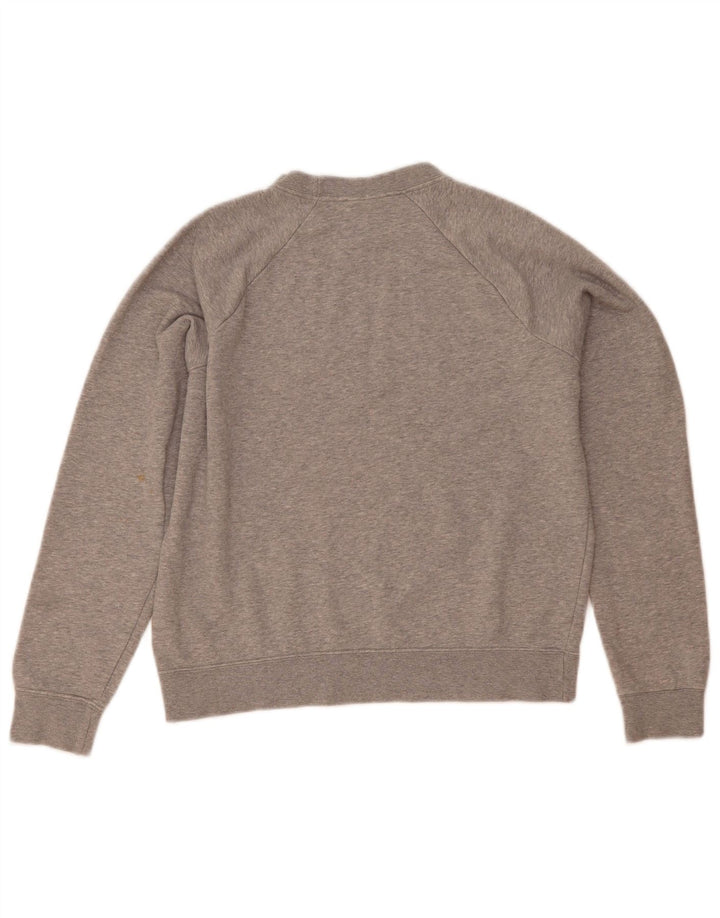 Nike Dame Oversized Grafisk Sweatshirt Jumper UK 10 Small Grey Flecked