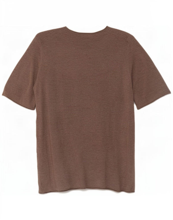 Massimo Dutti Dame Jumper Sweater UK 10 Lille Brun