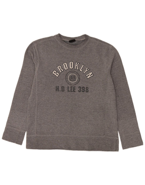 Lee Herre Brooklyn Grafisk Sweatshirt Jumper Medium Grå