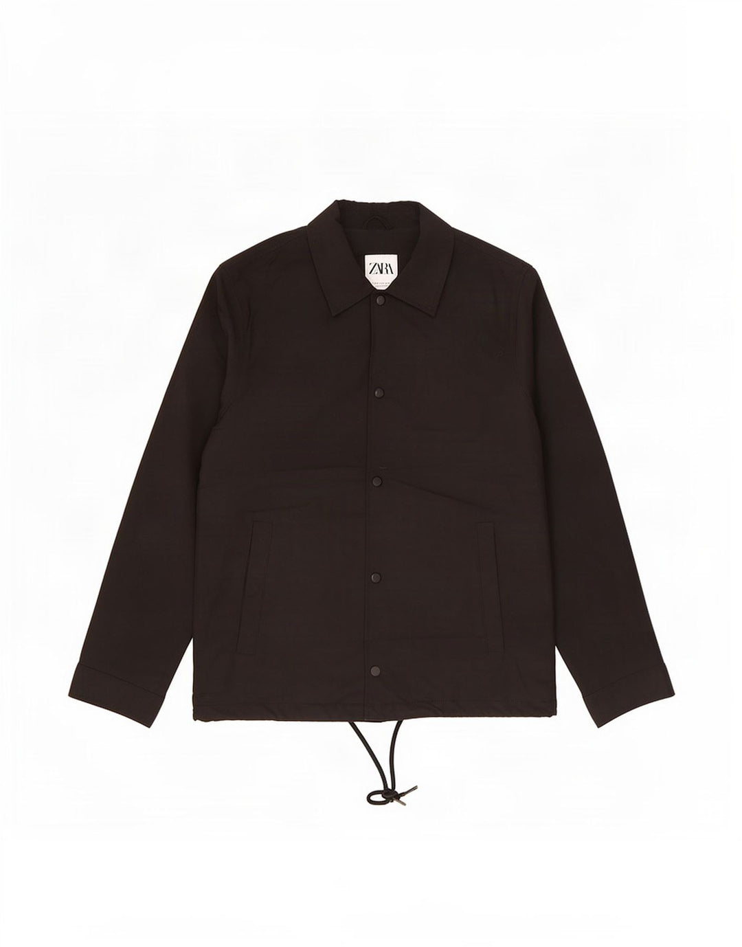 Zara Herre Bomber Jacket UK 36 Small Black Polyester