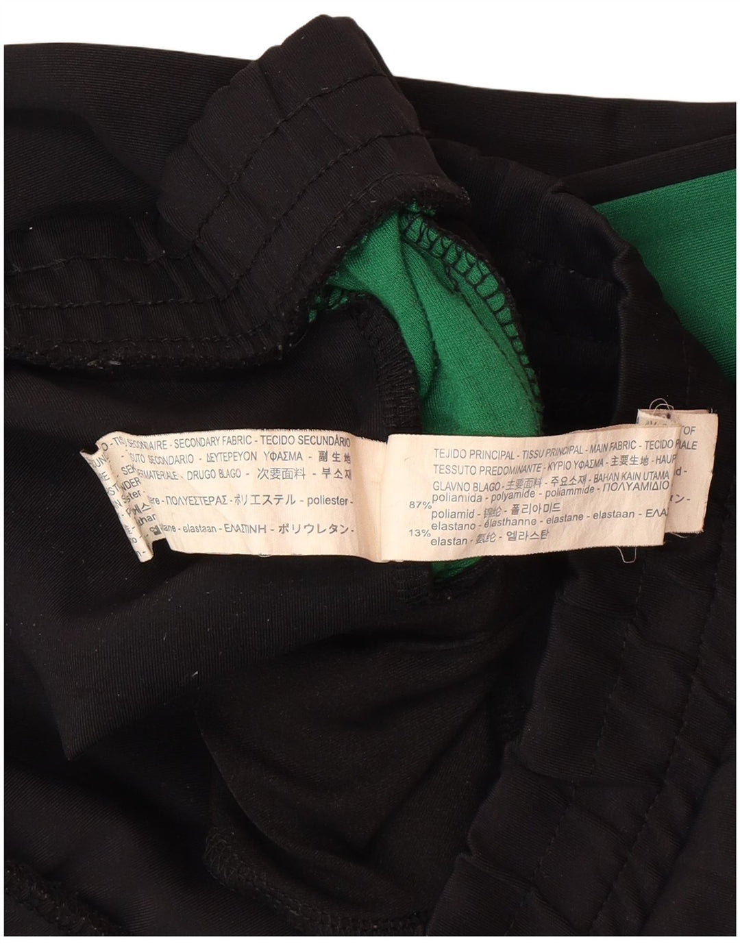 Zara Træningsdragtsbukser til kvinder UK 12 Medium Sort Colourblock Polyamid