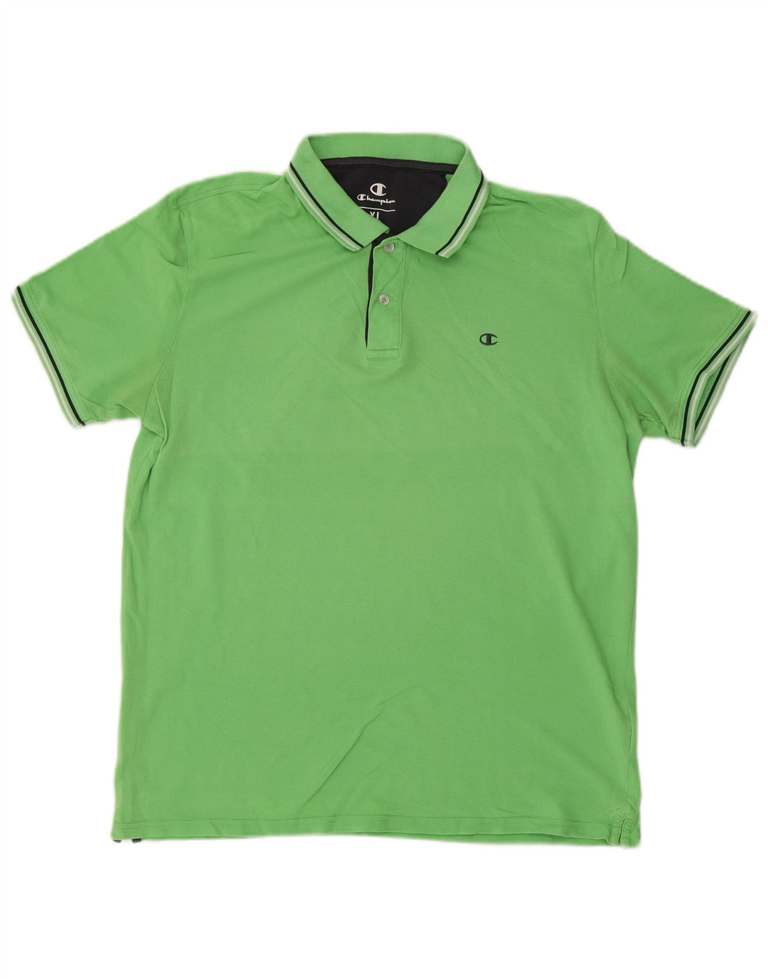 Champion Herre Polo Shirt XL Grøn Bomuld