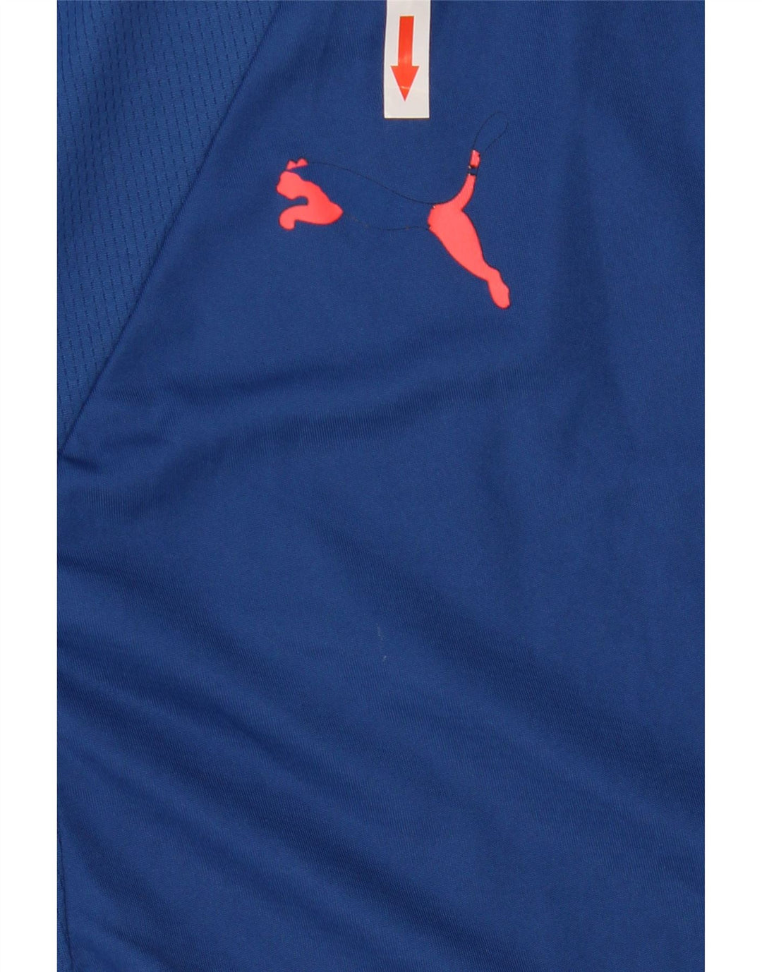 PUMA Herre T-Shirt Top Stor Blå Colourblock Polyester