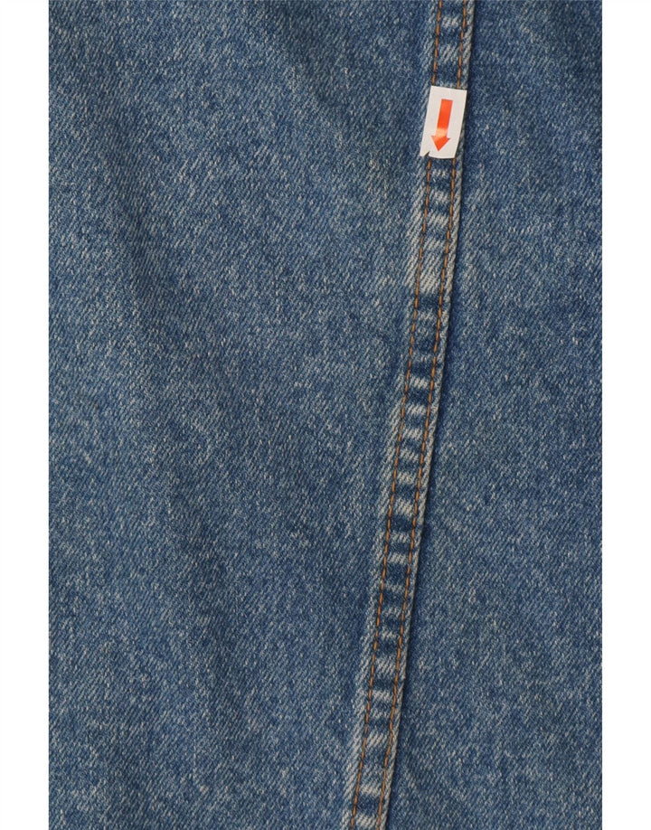 Vintage Dame Oversized Denim Jacket UK 14 Medium Blue Cotton
