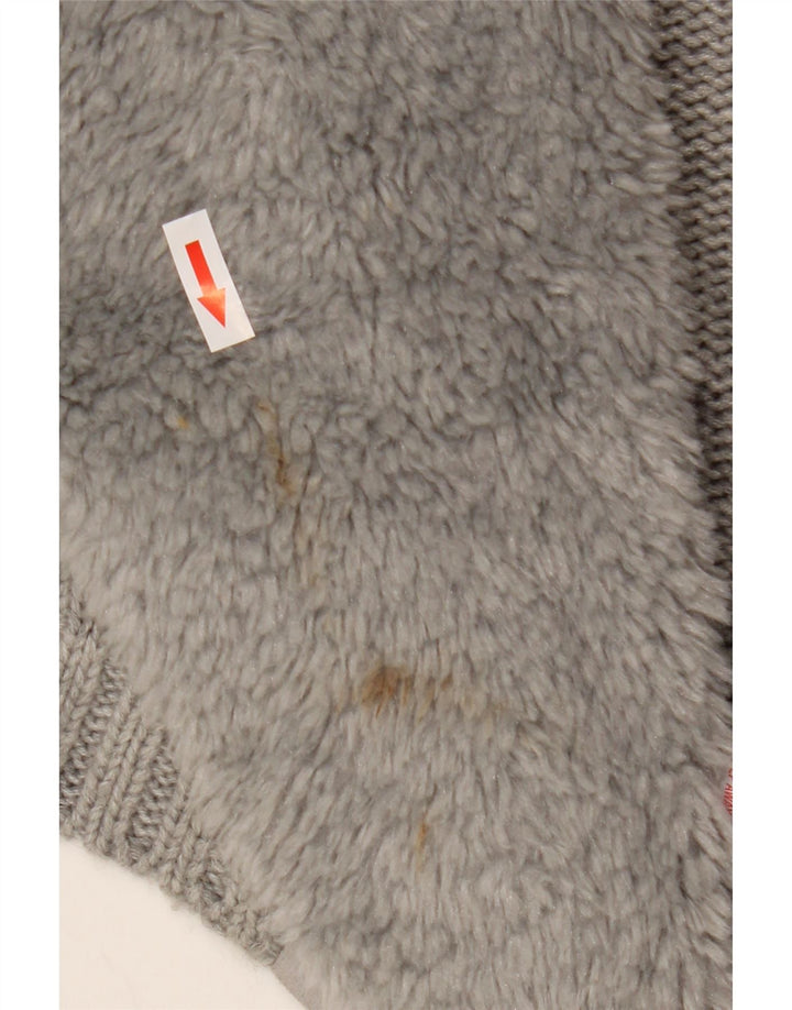 Oasis Womens Open Cardigan Sweater UK 10 Small Grå Akryl