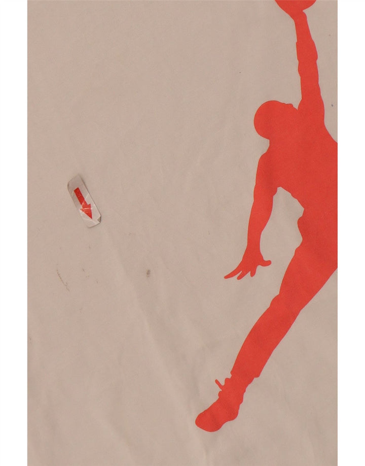 Jordan Herre grafisk T-shirt Top Stor hvid bomuld