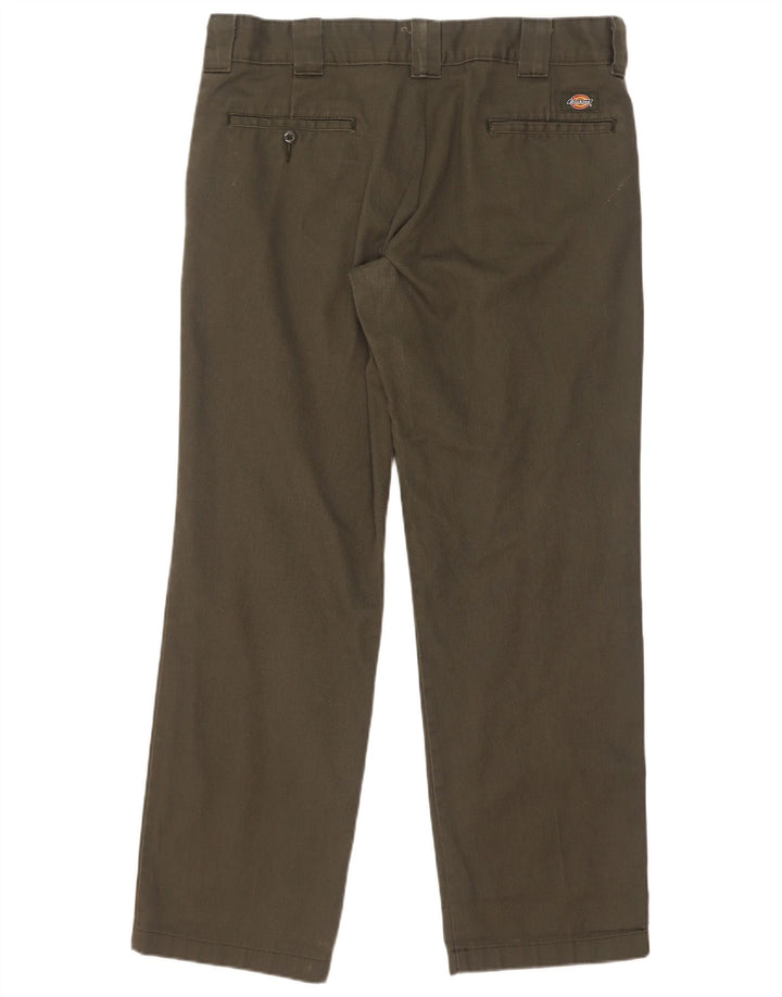 Dickies Herre Straight Slim Chino Bukser W34 L32 Grøn Polyester