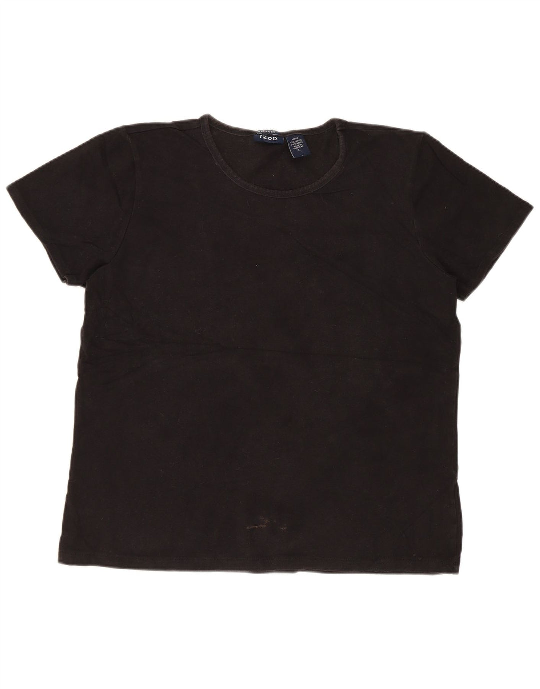 IZOD T-shirt top til kvinder DK 14 Stor sort bomuld