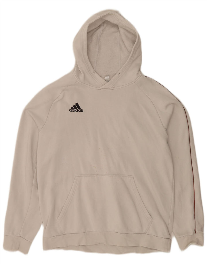 Adidas hættetrøje til mænd, stor hvid bomuld
