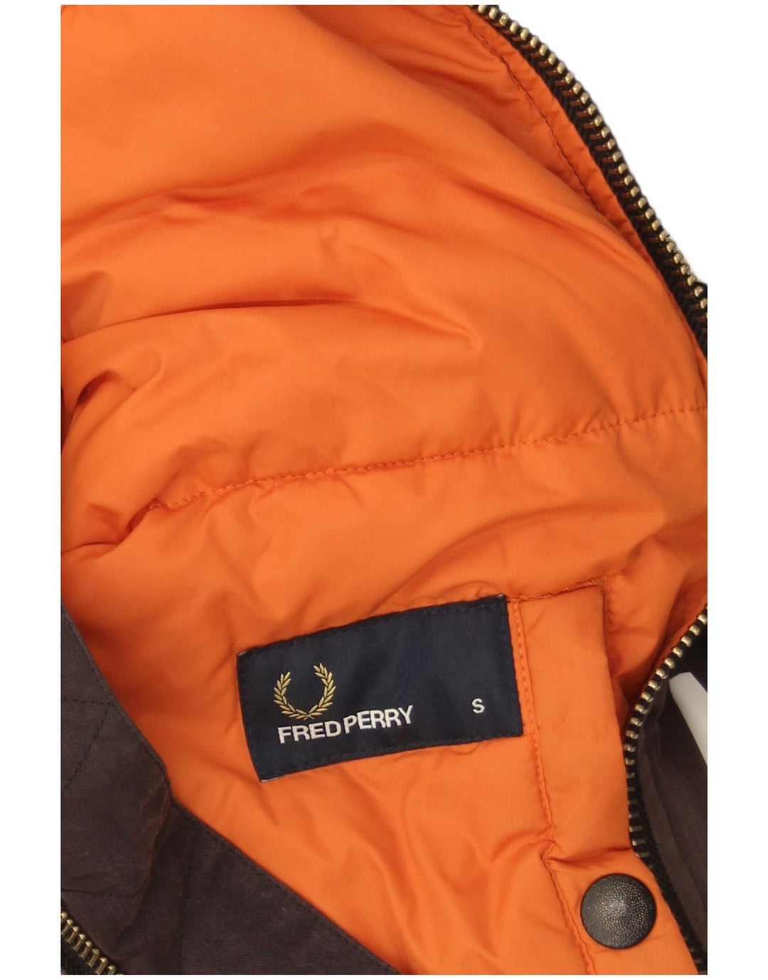 Fred Perry Herre Bomber Jacket UK 36 Lille brun bomuld
