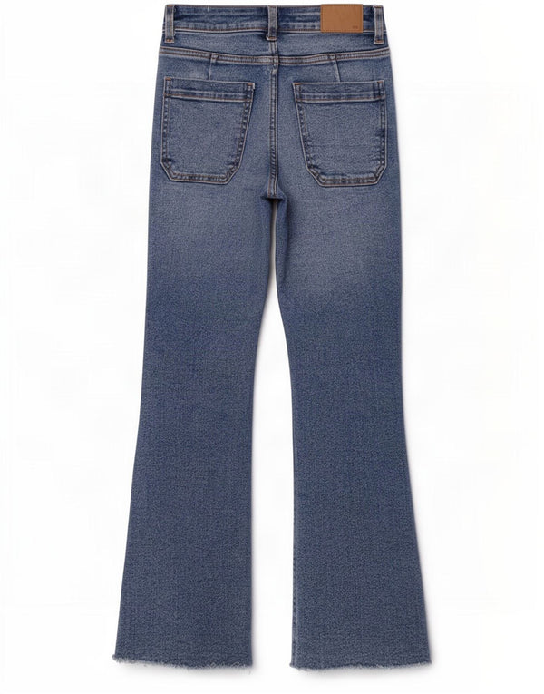 Zara Womens Bootcut Jeans EU 32 2XS W22 L27 Blue Cotton