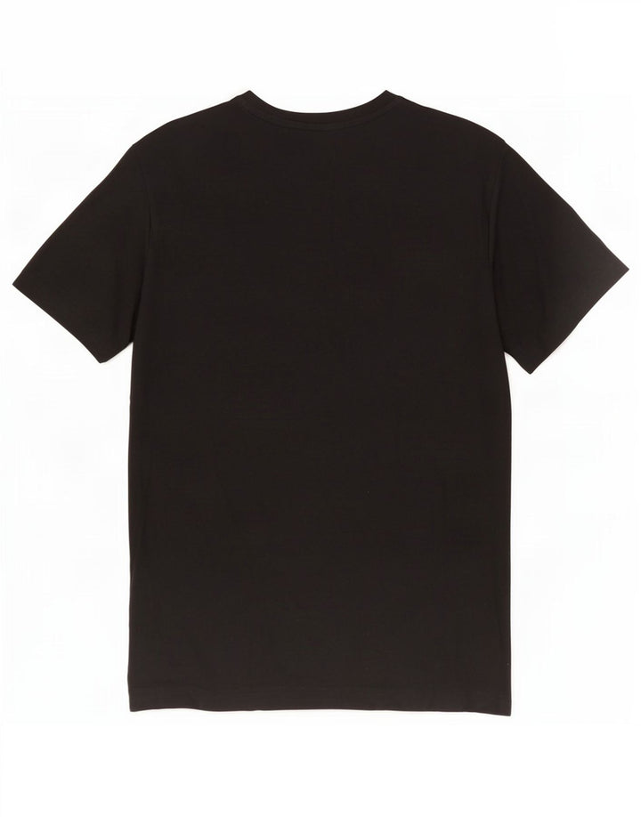 Hugo Boss Herre grafisk T-shirt Top Lille sort bomuld