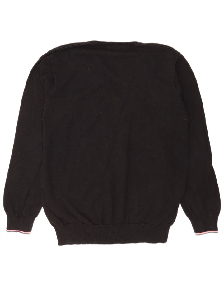 Fred Perry Herre V-hals sweater Medium Sort Bomuld