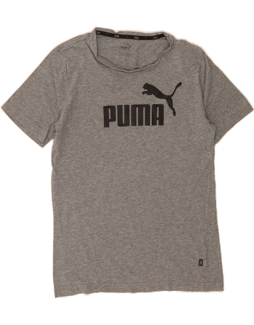 PUMA Mens Graphic T-Shirt Top Small Grey Cotton Vintage Puma and Second-Hand Puma from Messina Hembry 