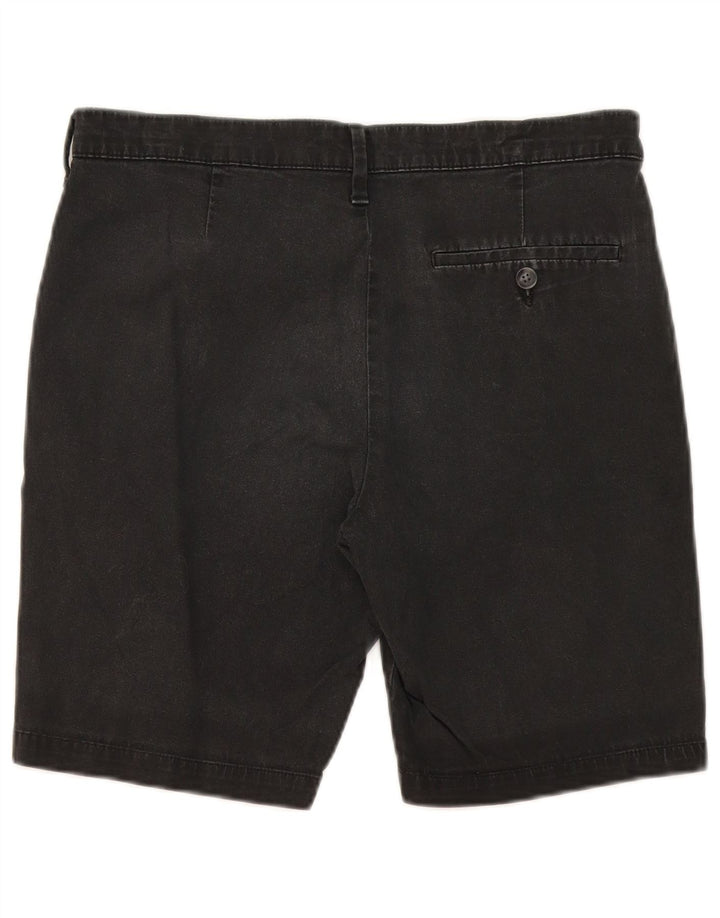Marks & Spencer Herre Chino Shorts W32 Medium Sort Bomuld