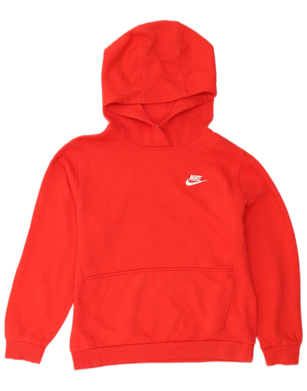 Nike Boys Hoodie Jumper 13-14 år XL Rød Bomuld