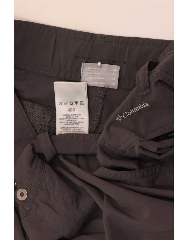 Columbia Womens Cargo Shorts EU 36 Small W28 Grå Nylon