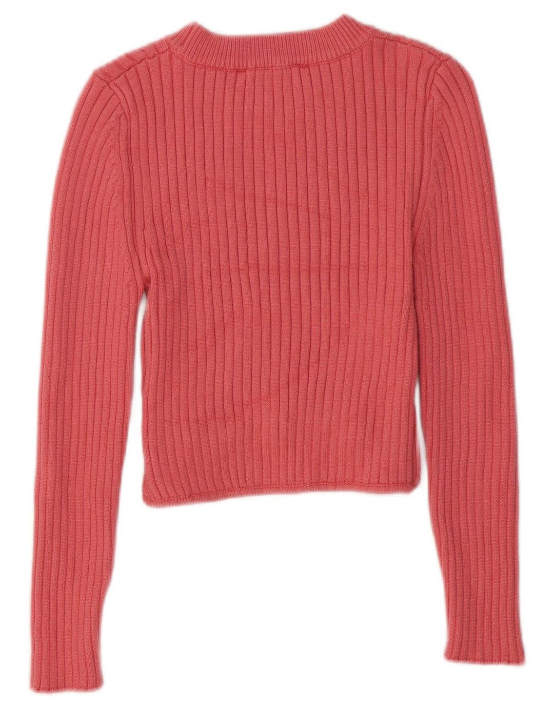 Zara Dame Top Langærmet UK 14 Large Pink Viscose