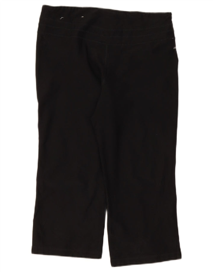 Nike Dame Capri Leggings Medium W30 L19 Sort Polyester Sports