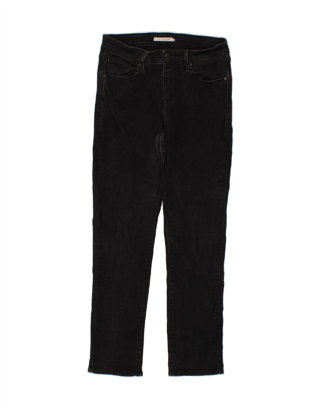 LEVI'S Womens Classic Mid Rise Skinny Jeans US 8 Medium W28 L29 Black Vintage Levi's and Second-Hand Levi's from Messina Hembry 