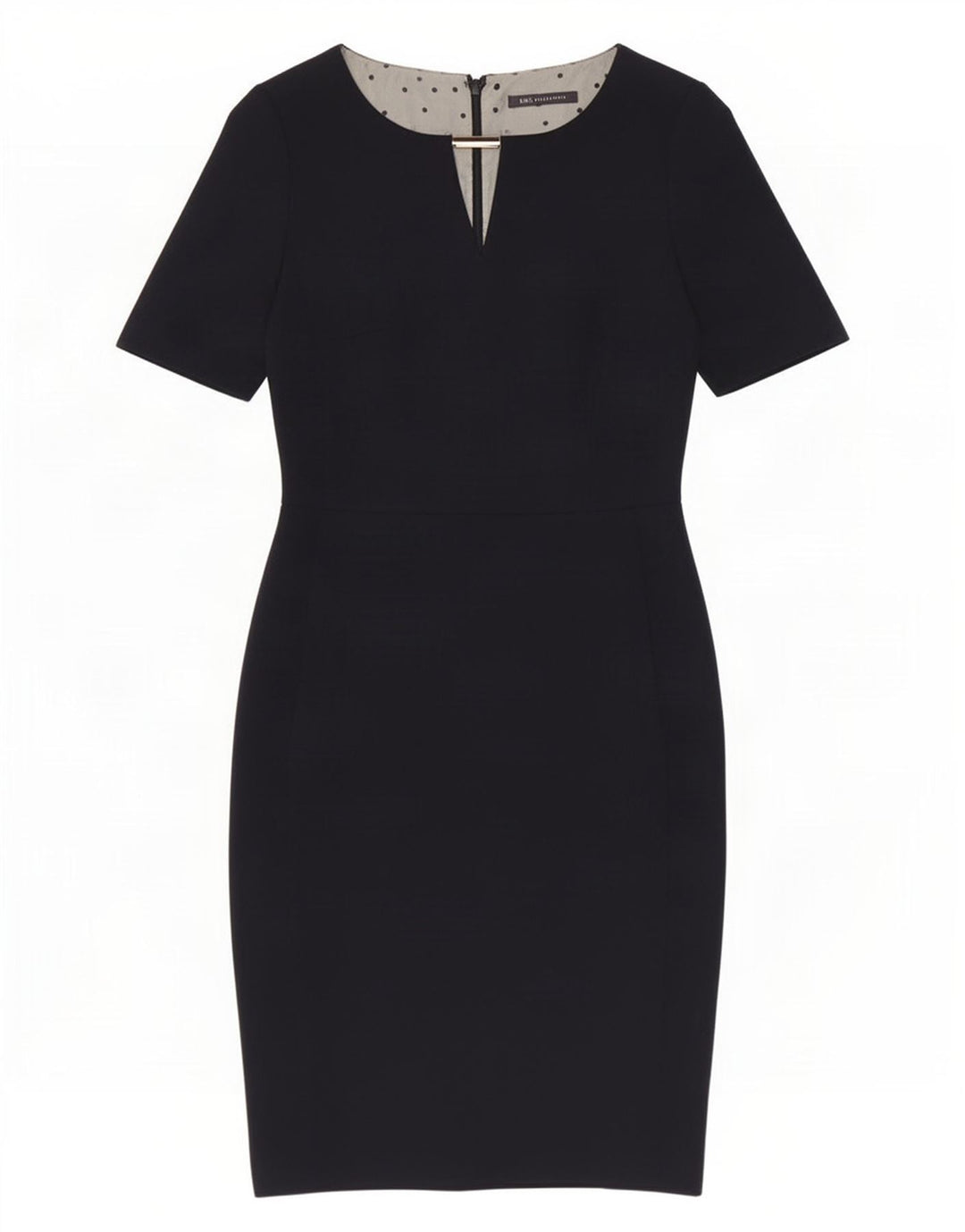 Marks & Spencer Womens Sheath Dress UK 8 Small Navy Blue Polyester
