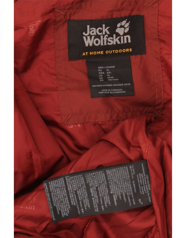 JACK WOLFSKIN Polstret Gilet til mænd UK 44/46 XL Burgundy Polyester