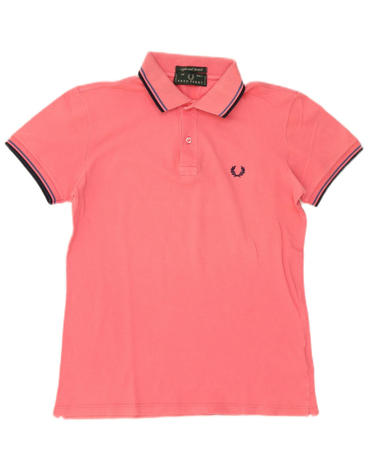 Fred Perry Herre let og stræk poloshirt lille pink bomuld