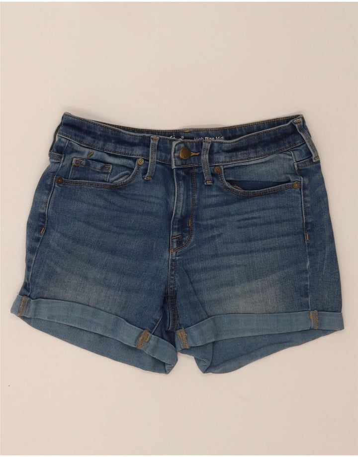 MOSSIMO Womens Mid Rise Denim Shorts US 4 Small W27 Blue Cotton Vintage Mossimo and Second-Hand Mossimo from Messina Hembry 