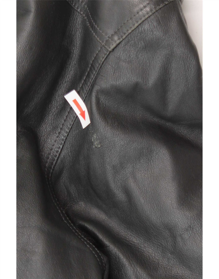 Vintage herre læderjakke UK 42 XL Sort