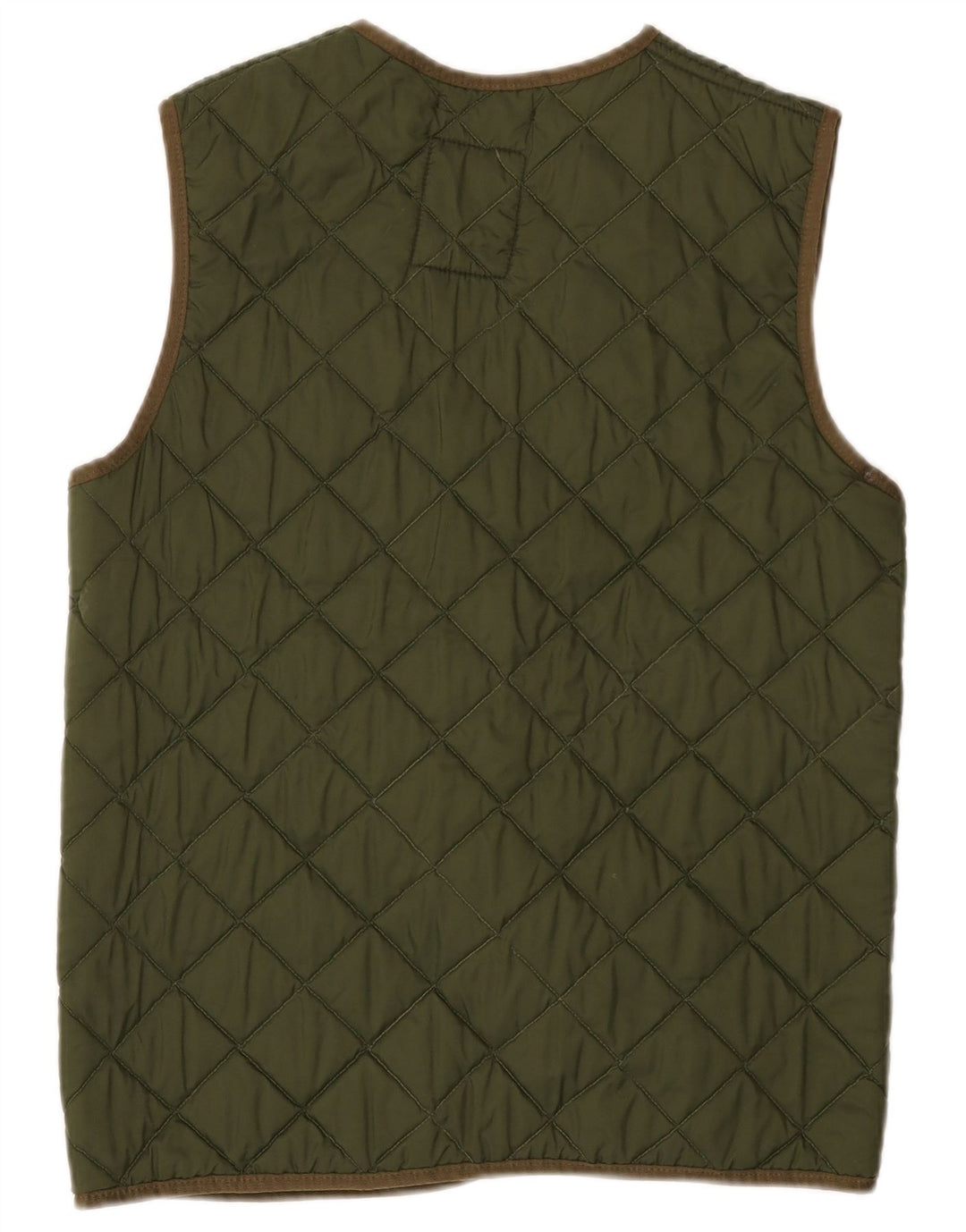 Vintage Dame Oversized Quiltet Gilet US 1 XS Khaki