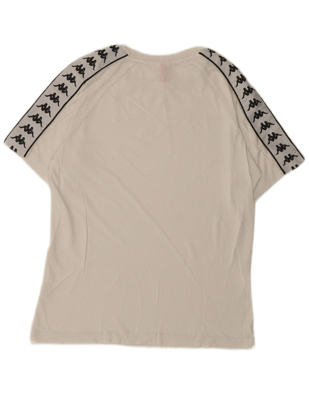 Kappa Herre Grafisk T-Shirt Top Lille Hvid