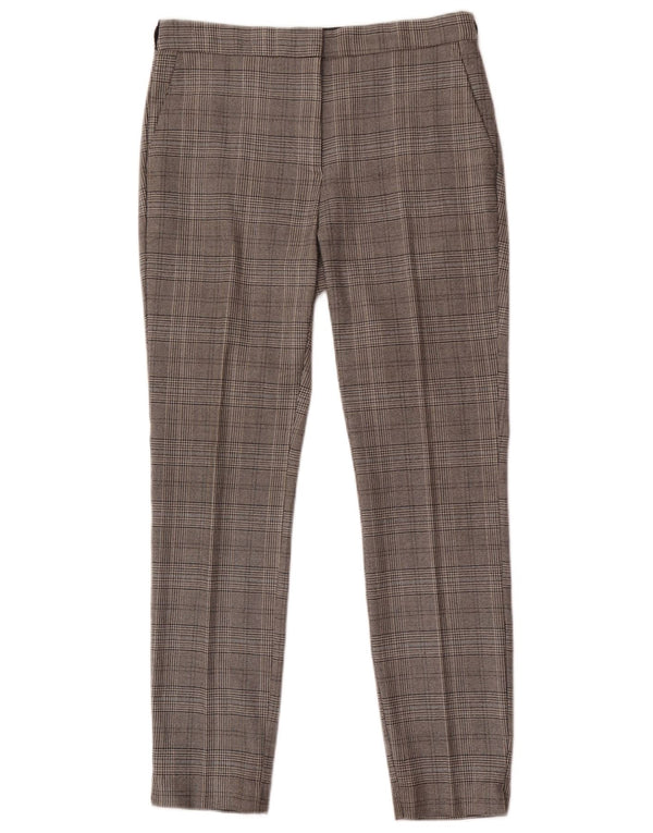 Zara Dame Slim Chino Bukser Medium W28 L28 Grå Houndstooth