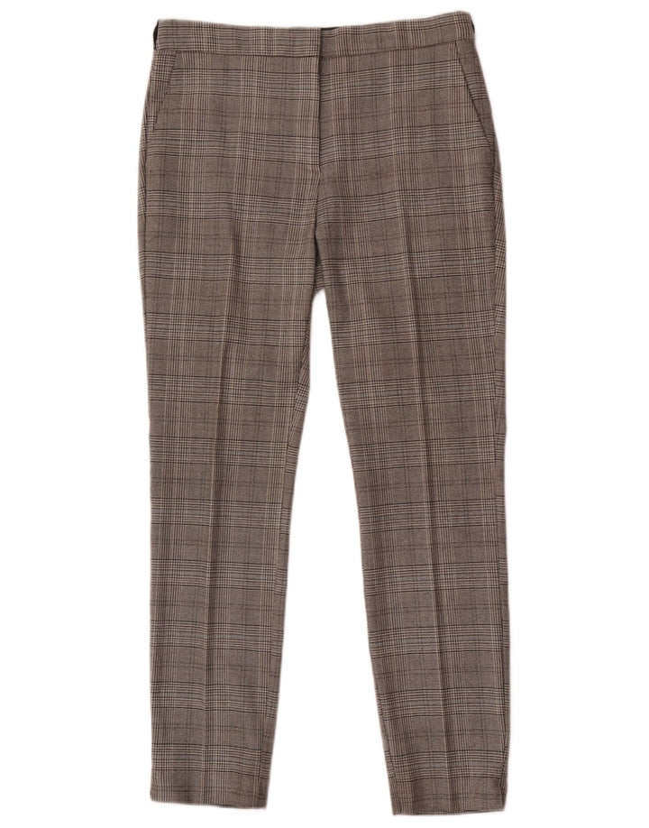 Zara Dame Slim Chino Bukser Medium W28 L28 Grå Houndstooth