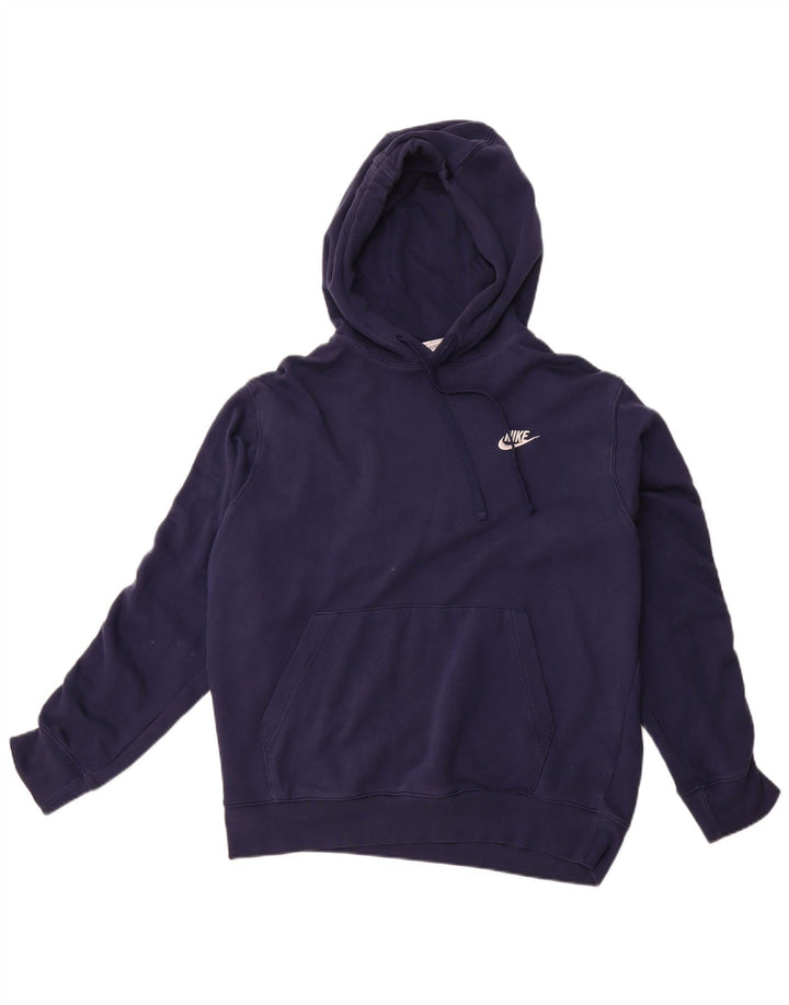 Nike grafisk hættetrøje til mænd, stor marineblå bomuld
