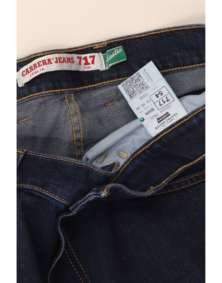 CARRERA Herre 717 Slim Jeans W38 L29 Marineblå Bomuld