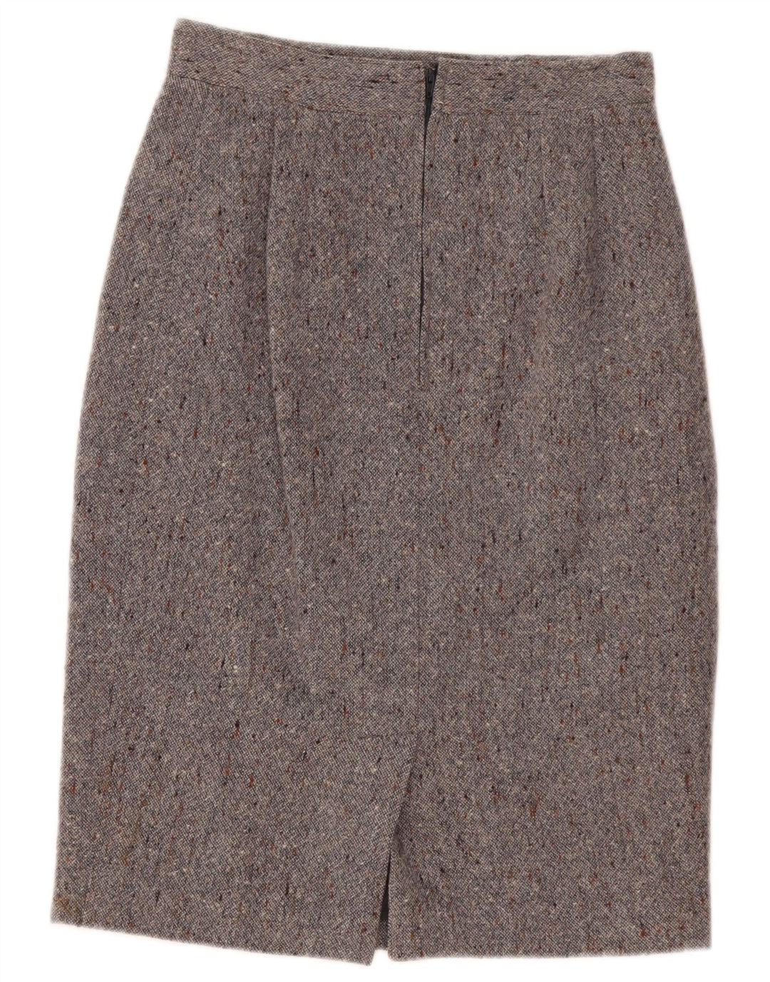Vintage kvinders blyantnederdel Medium W30 Grå Flecked