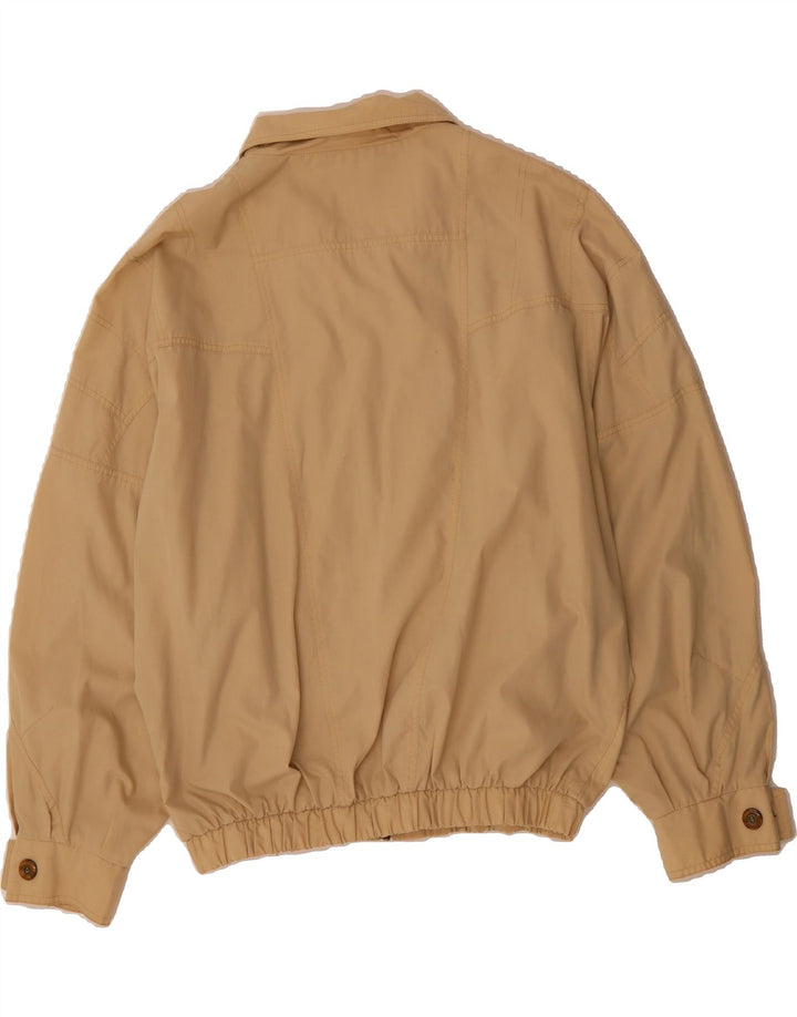 VINTAGE Mens Bomber Jacket IT 52 XL Beige Cotton Vintage Vintage and Second-Hand Vintage from Messina Hembry 