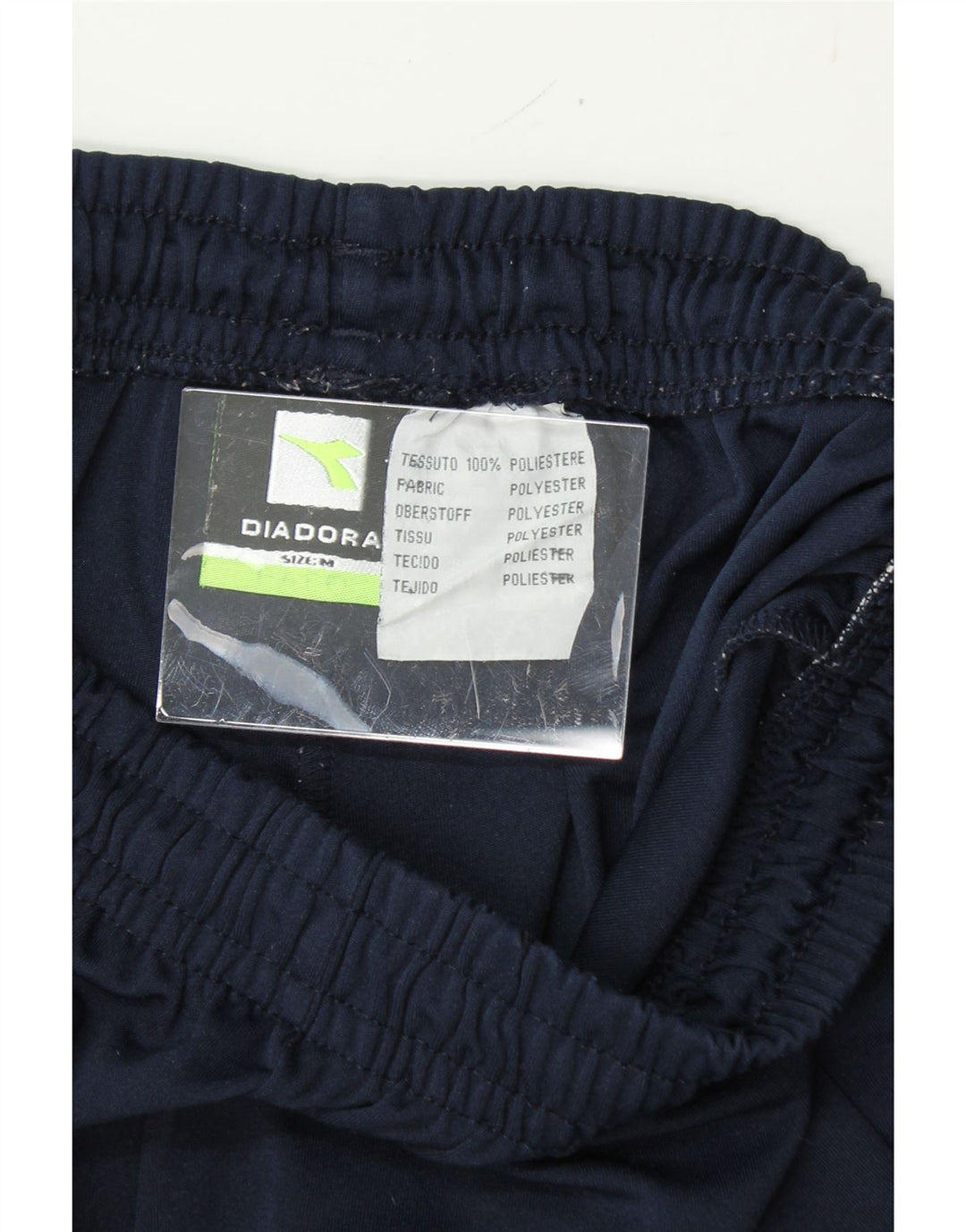 DIADORA Mens Sport Shorts Medium  Navy Blue Colourblock Polyester Vintage Diadora and Second-Hand Diadora from Messina Hembry 