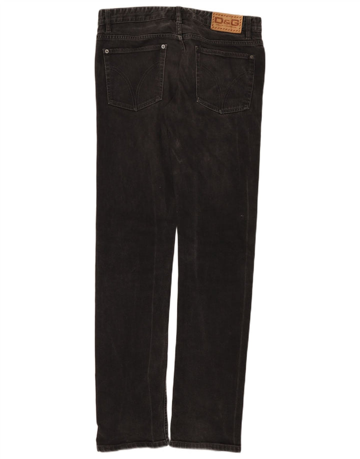 DOLCE & GABBANA Slim Jeans til mænd W34 L35 Sort
