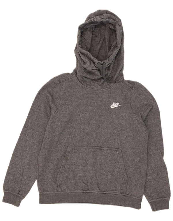 Nike Dame Hættetrøje UK 14 Medium Grey Bomuld