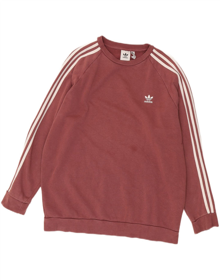 Adidas sweatshirt til mænd XL rødbrun bomuld