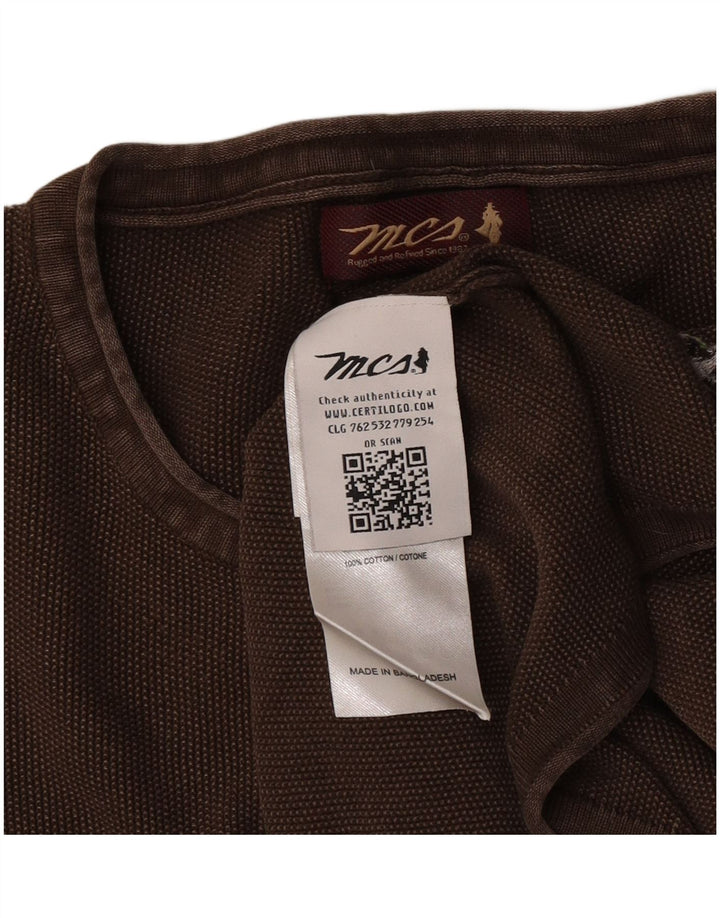 Marlboro Classics Herre Crew Neck Jumper Sweater 2XL Brun Bomuld