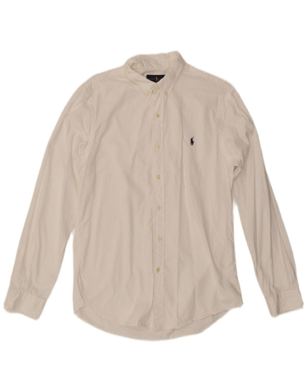 Ralph Lauren Herre Slim Fit skjorte Medium hvid bomuld