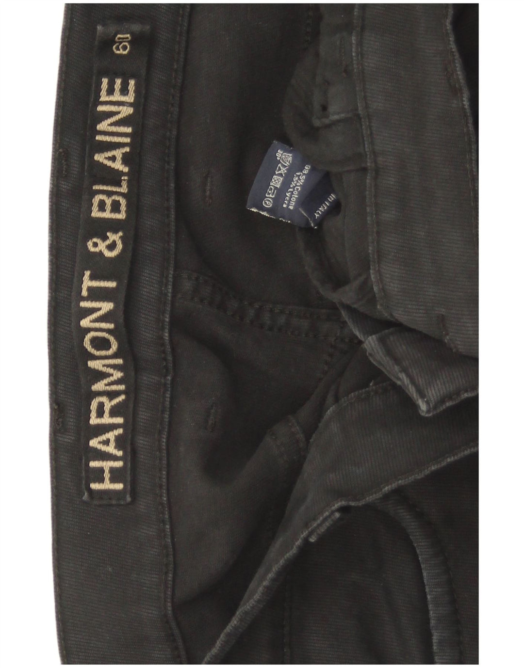 Harmont & Blaine herre cropped jeans W42 L27 sort bomuld