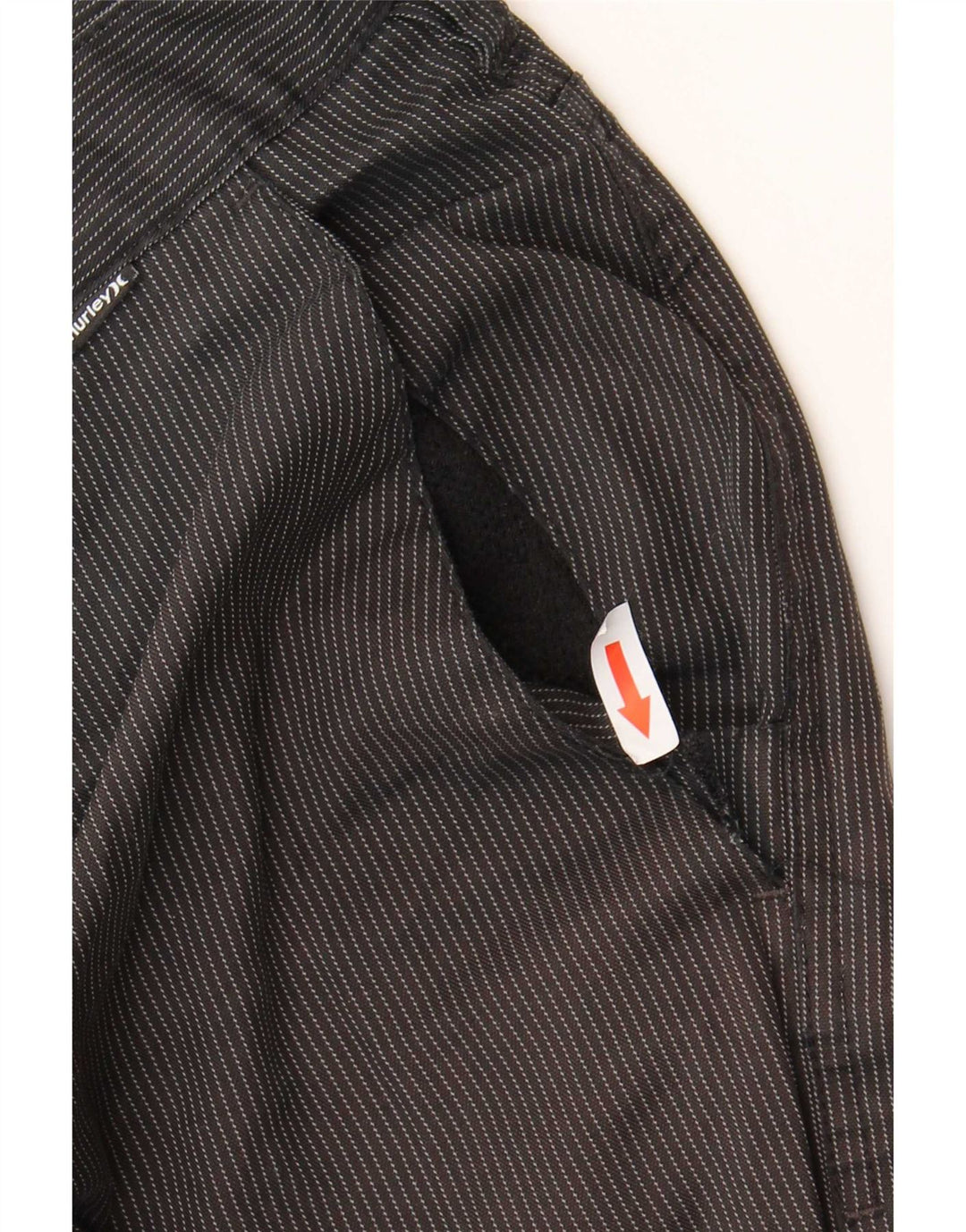 Hurley Herre Chino Shorts W38 XL Sort nålestribet polyester