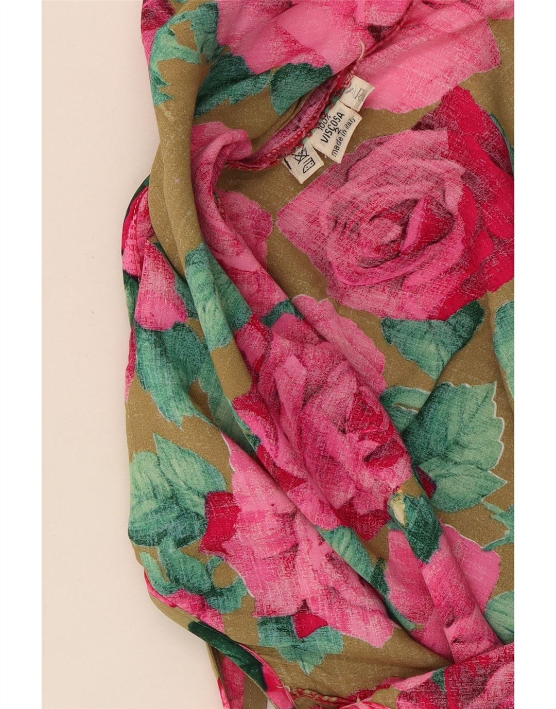 VINTAGE Womens Sleeveless Blouse Top UK 14 Medium Multicoloured Floral Vintage Vintage and Second-Hand Vintage from Messina Hembry 