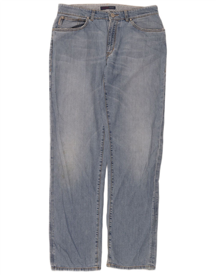 Trussardi lige jeans til kvinder W32 L34 blå bomuld